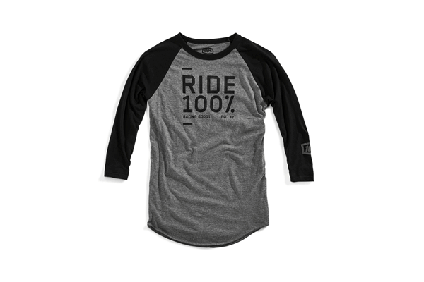 100% 18faモデル “SANCTION” ロングスリーブTECH Tシャツ ブラック/グレー 100% 18faモデル “SANCTION” ロングスリーブTECH Tシャツ ブラック/グレー