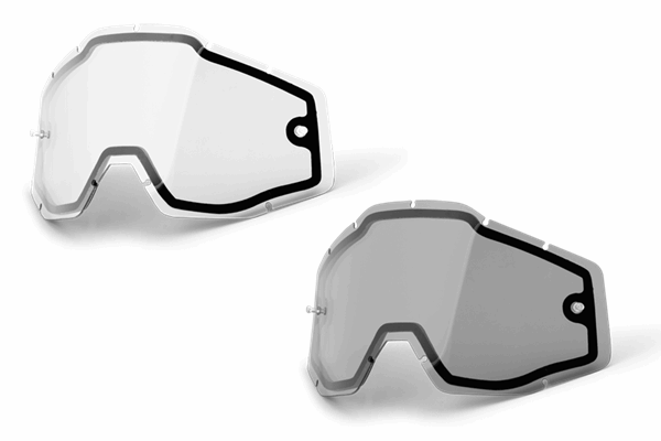 100% RACECRAFT・ACCURI・STRATA ゴーグル用 ダブルレンズ 100% RACECRAFT・ACCURI・STRATA ゴーグル用 ダブルレンズ