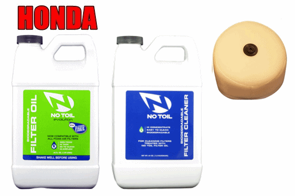 【3点セット】NO TOIL HONDA フィルター + グリーンフィルターオイル + クリーナー 【3点セット】NO TOIL HONDA フィルター + グリーンフィルターオイル + クリーナー