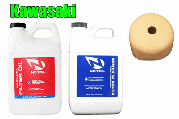 【3点セット】NO TOIL KAWASAKI フィルター + レッドフィルターオイル + クリーナー 【3点セット】NO TOIL KAWASAKI フィルター + レッドフィルターオイル + クリーナー