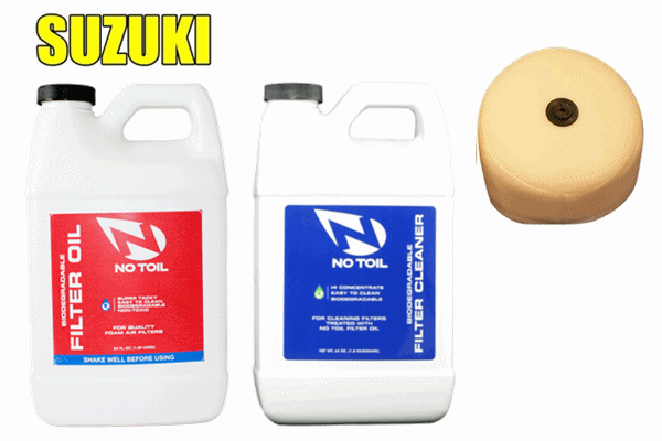 【3点セット】NO TOIL SUZUKI フィルター + レッドフィルターオイル + クリーナー 【3点セット】NO TOIL SUZUKI フィルター + レッドフィルターオイル + クリーナー