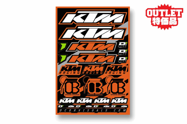 【アウトレット】DCOR ステッカーキット "KTM"【40-30-100】 【アウトレット】DCOR ステッカーキット "KTM"【40-30-100】