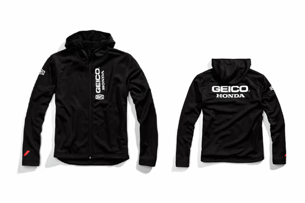 100% “GEICO/HONDA” 20モデル AERONAUT ジャケット ブラック 100% “GEICO/HONDA” 20モデル AERONAUT ジャケット ブラック