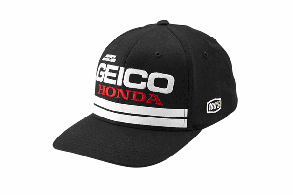 【入荷しました!】19年モデル 100% “GEICO/HONDA" FOXTROT キャップ ブラック クロスフィット 【入荷しました!】19年モデル 100% “GEICO/HONDA" FOXTROT キャップ ブラック クロスフィット