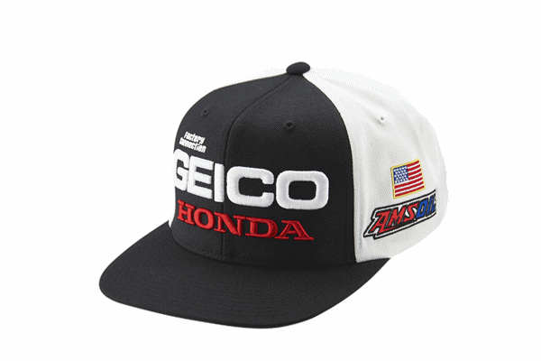 【入荷しました!】19年モデル 100% “GEICO/HONDA" PODIUM キャップ ブラック スナップバック 【入荷しました!】19年モデル 100% “GEICO/HONDA" PODIUM キャップ ブラック スナップバック