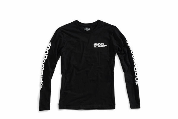 100% 18faモデル “TERMINAL” ロングスリーブTシャツ ブラック 100% 18faモデル “TERMINAL” ロングスリーブTシャツ ブラック