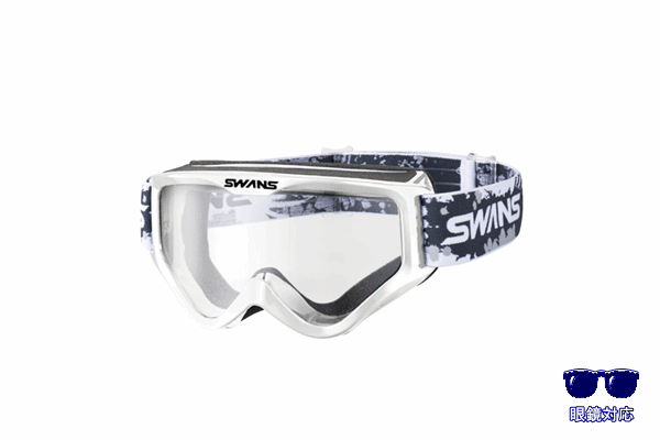SWANSゴーグル MX-797:ホワイト(眼鏡対応/クリアレンズ) SWANSゴーグル MX-797:ホワイト(眼鏡対応/クリアレンズ)
