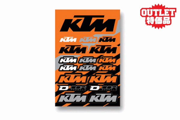 【アウトレット】DCOR ステッカーキット "COR2 KTM LOGOS"【40-30-101】 【アウトレット】DCOR ステッカーキット "COR2 KTM LOGOS"【40-30-101】