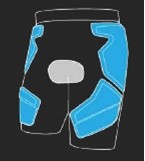 LEATT IMPACT 3DF 4.0 インナーパンツ （ショートタイプ） ～'22モデル